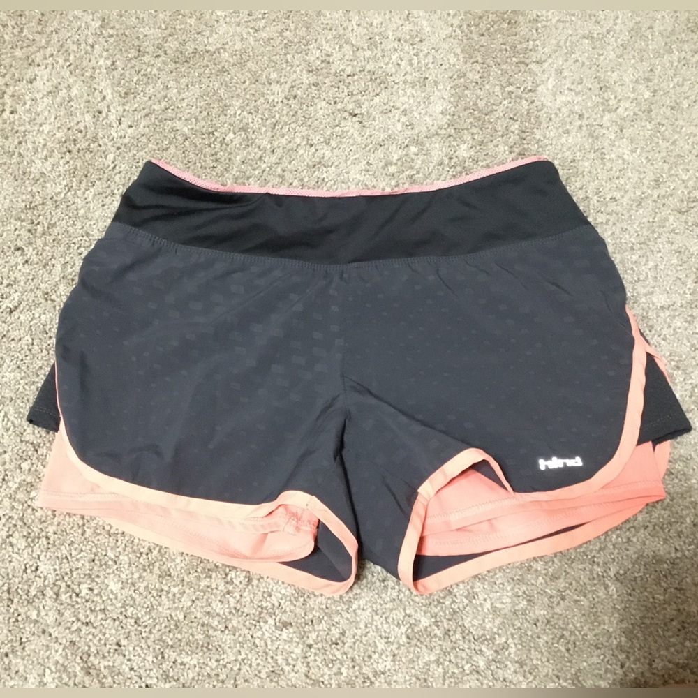 Hind Gray and Coral Shorts With Spandex